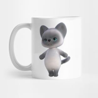 Blue Seameses Kitten Mug